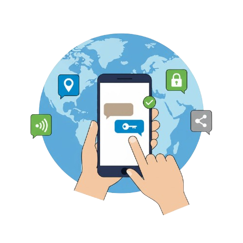 Ключ Official VPN приходит в Telegram на телефон, локации по всему миру